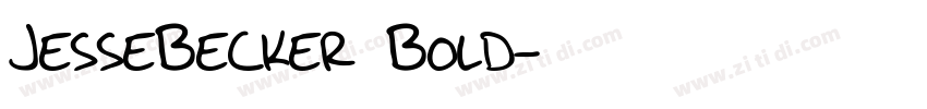JesseBecker Bold字体转换